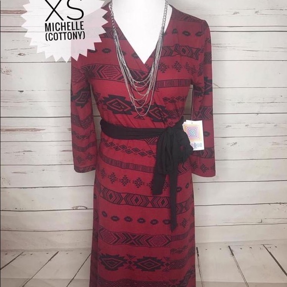 Nwt Lularoe Michelle Wrap Dress 